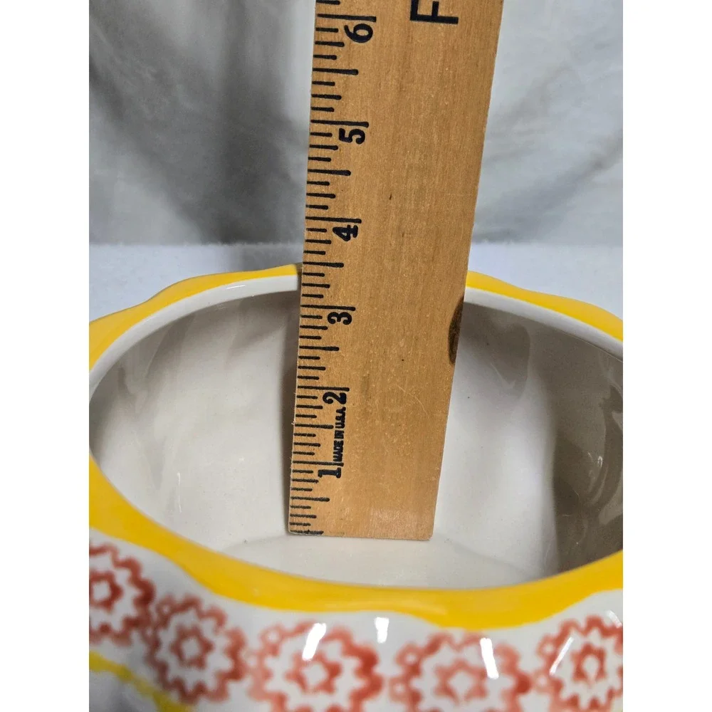 Temptations by Tara Pumpkin 1.5 QT Covered Baker Fall Harvest Casserole Dish